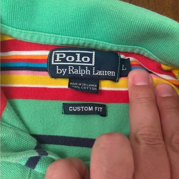 Polo Ralph Lauren Boys’ Striped Polo Shirt – Size Large – Bright Multicolor - Picture 4 of 5